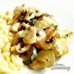 h hnchen zucchini champignon pfanne