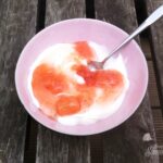 Rhabarbermarmelade Kardamom Rose