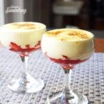 zabaione mit erdbeeren