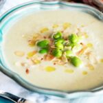 blumenkohlsuppe mit edamame