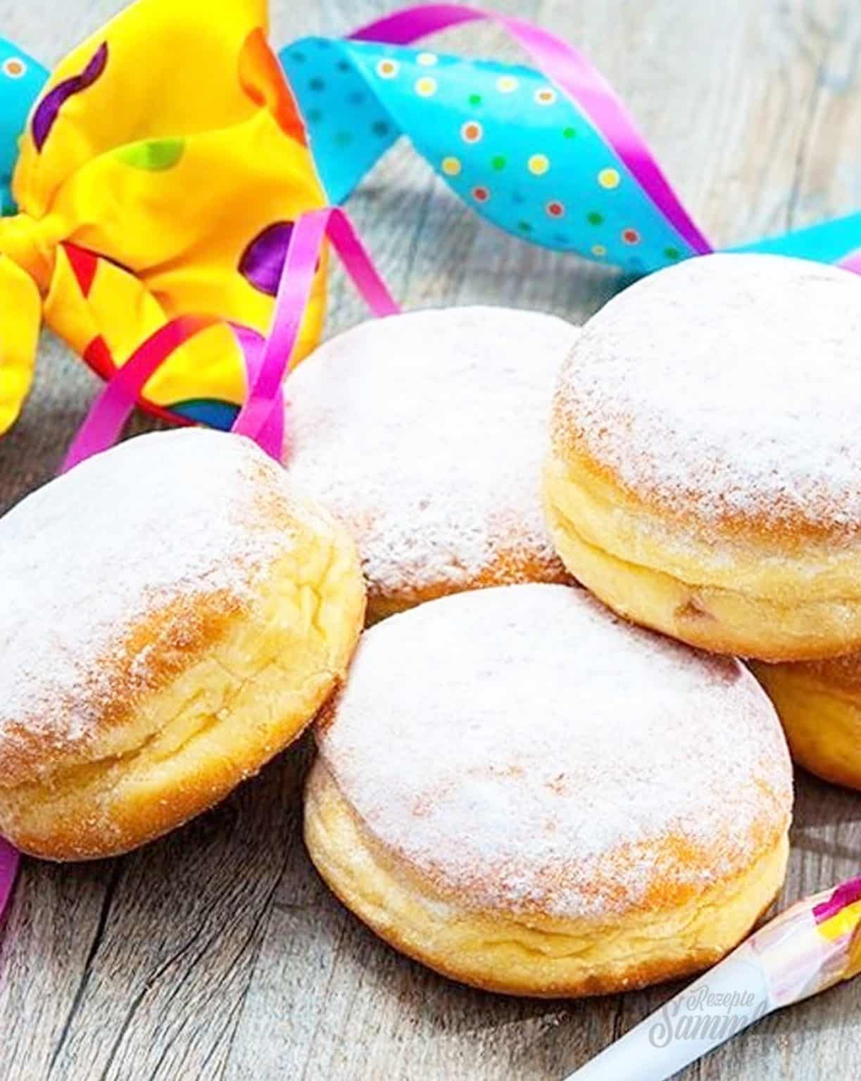 Klassische Berliner Pfannkuchen - Berliner wie vom Bäcker mit einfachem 