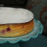 luffiger kasekuchen mit rhabarber