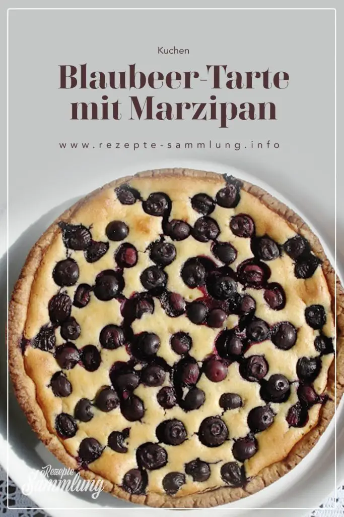 Blaubeer-Tarte mit Marzipan