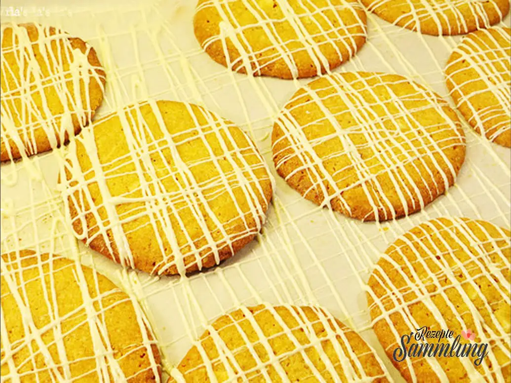 Weisse Schoko Orangen Cookies