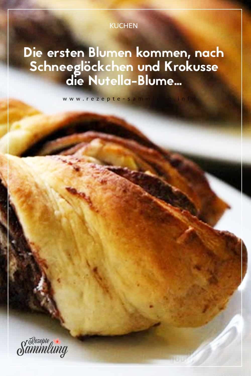 Die ersten Blumen kommen, nach Schneeglöckchen und Krokusse die Nutella ...