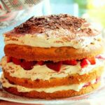 tiramisu torte mit erdbeeren zum muttertag danke mama