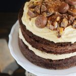 Erdnussbutter toffee torte