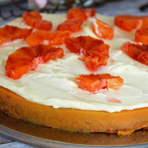 mandarinen blutorangen poke cake