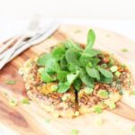 bunte gemuese frittata mit quinoa