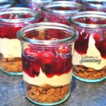 winterliches cheesecake dessert aus dem