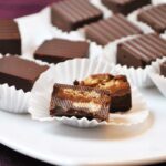 nougat pralinen mit knusprigen
