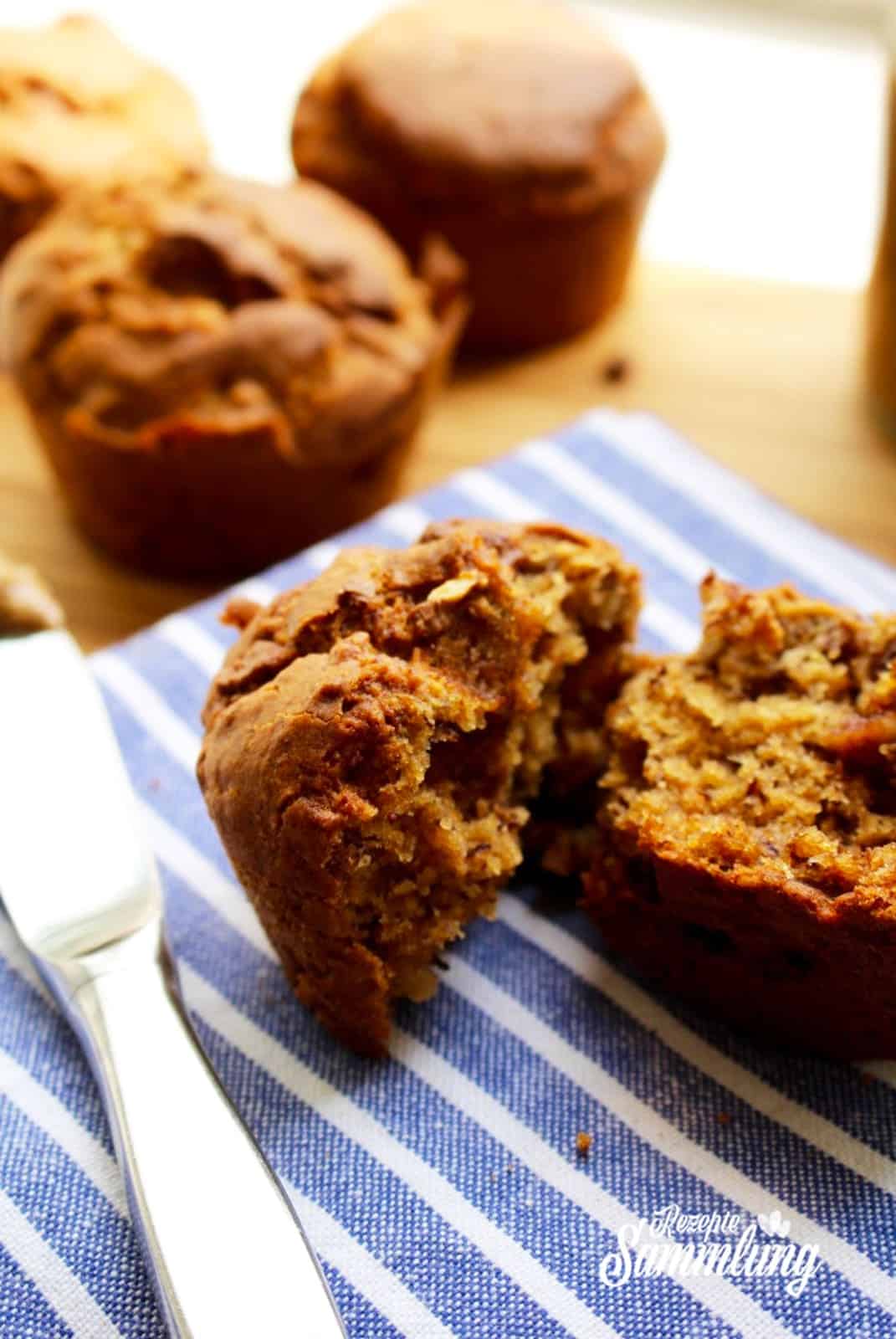 Bananenmuffins mit schokolade. Glutenfrei. Vegan - Rezepte Sammlung