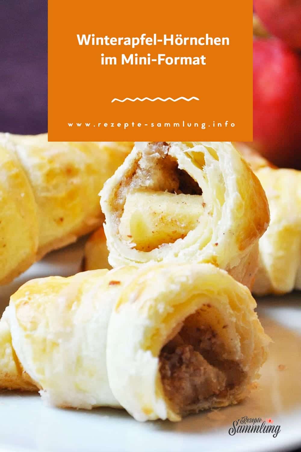 Winterapfel-Hörnchen im Mini-Format - Rezepte Sammlung